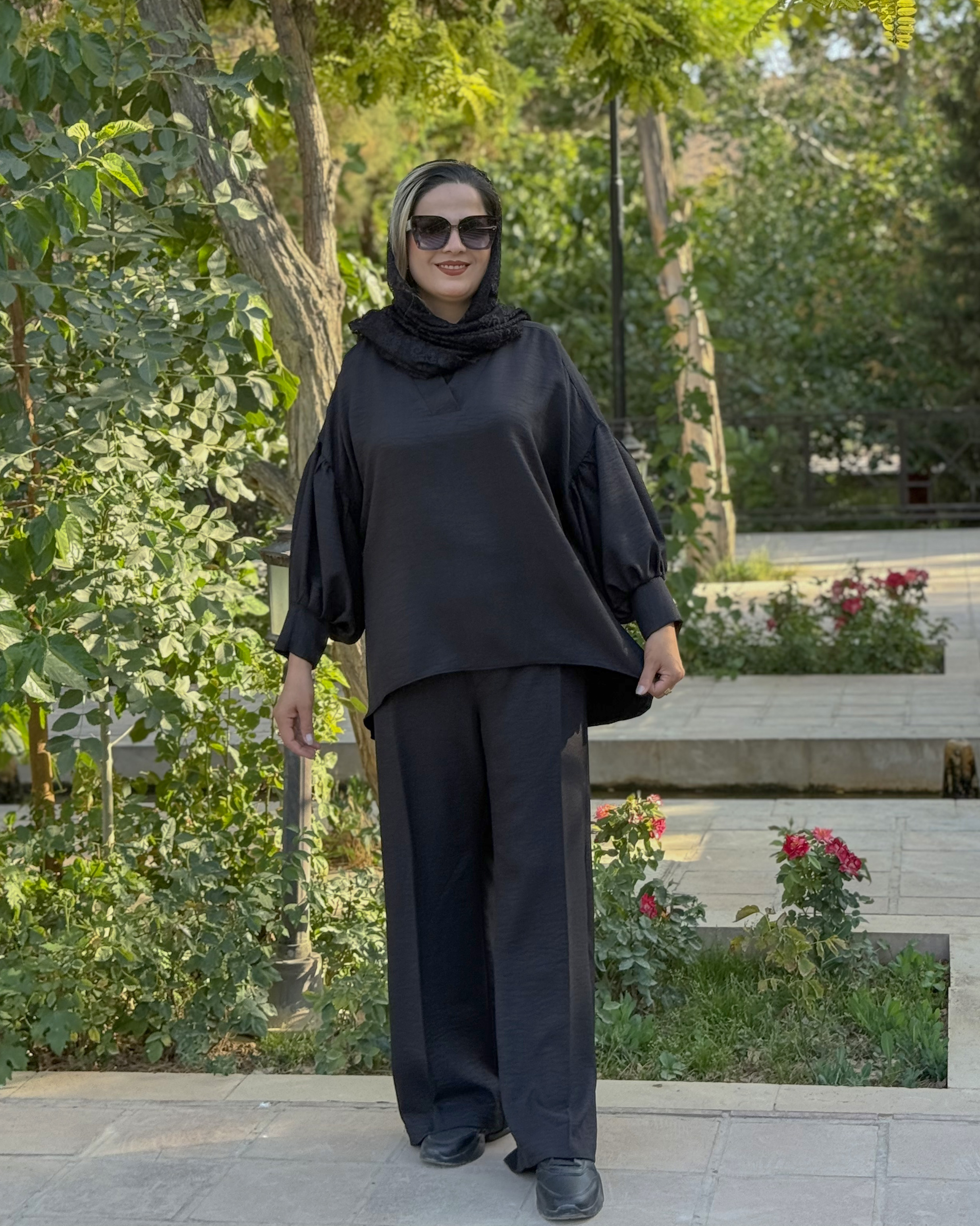 شومیز شلوار پاچین مزون نازلی